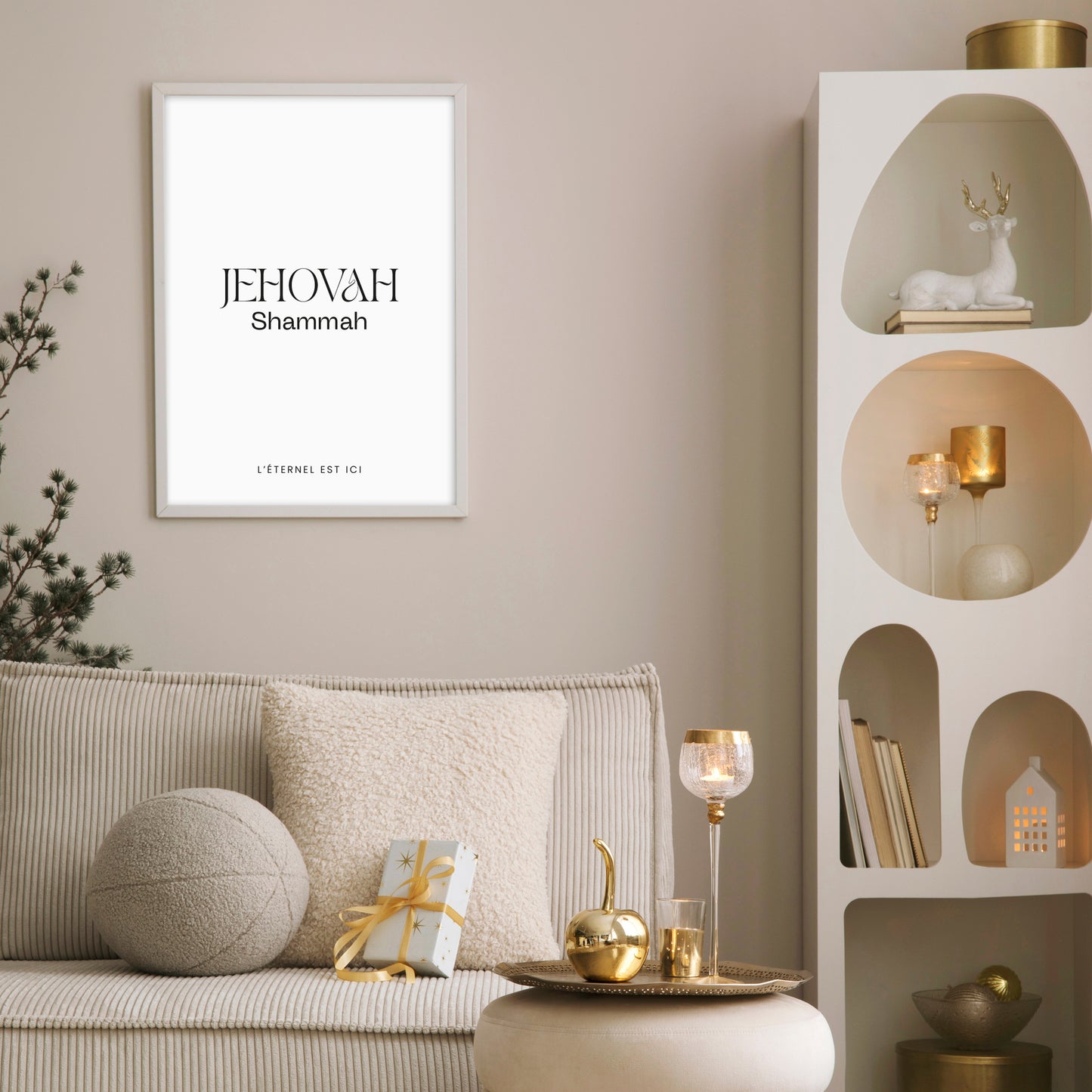 affiche chez didine jeahovah l'éternel est ici