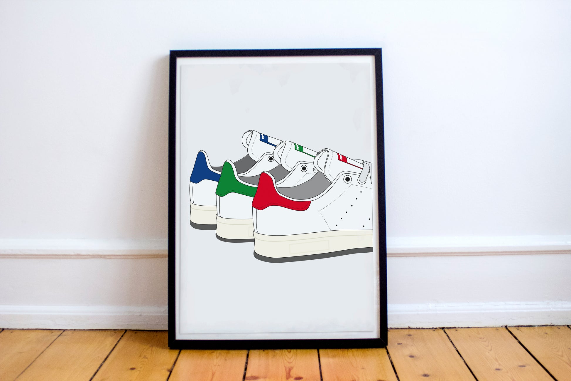 Affiche Chez didine sneakers en 3 couleurs 
