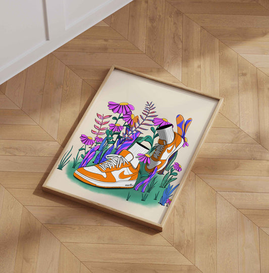 Affiche "Sneaker Bloom" – L'Art Floral Rencontre le Street Style