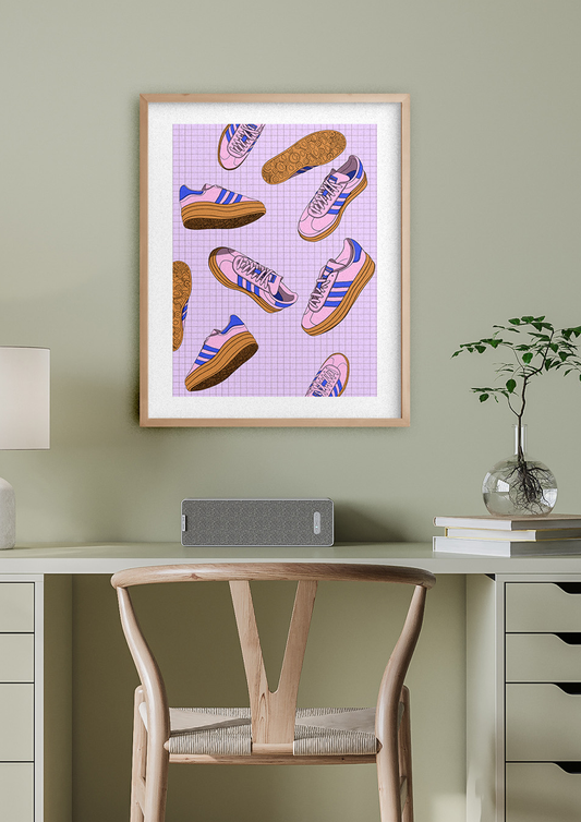 Poster Floral Footprints