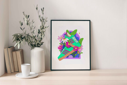 Sneakers illustration - Poster