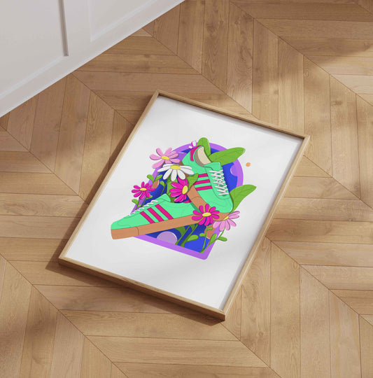 Sneakers illustration - Poster