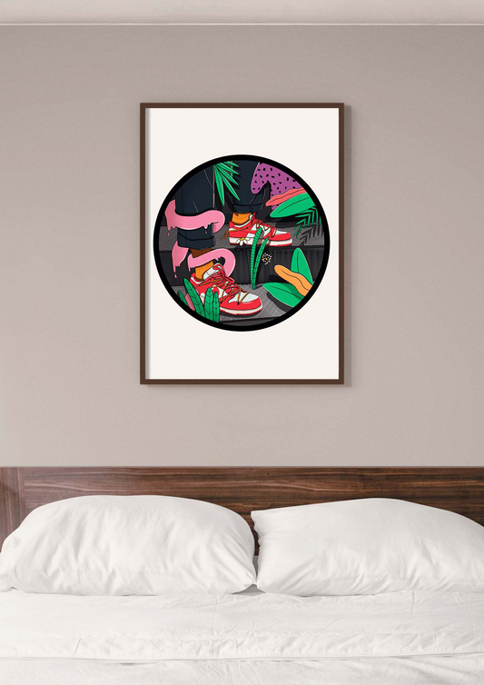 Affiche Chez didine Air tropical 30 par 40