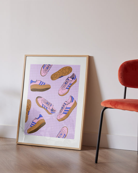 Poster Floral Footprints