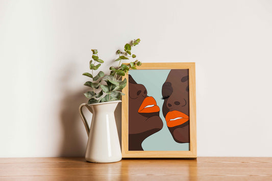affiche Chez didine orange lips