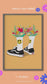 Sneakers en fleur Poster