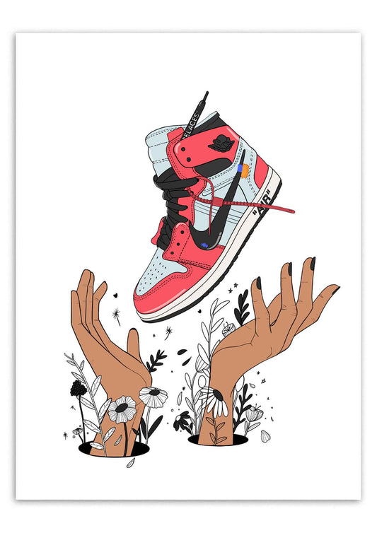 Affiche black and white. Une illustration imprimée sur un papier de qualité aux formats 30 par 40, en 40 et 21 par 29,7 cm en 200 grammes.