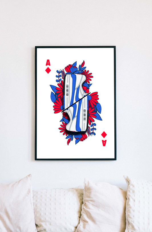 Une affiche aux formats 30 par 40 cm. originale et colorée