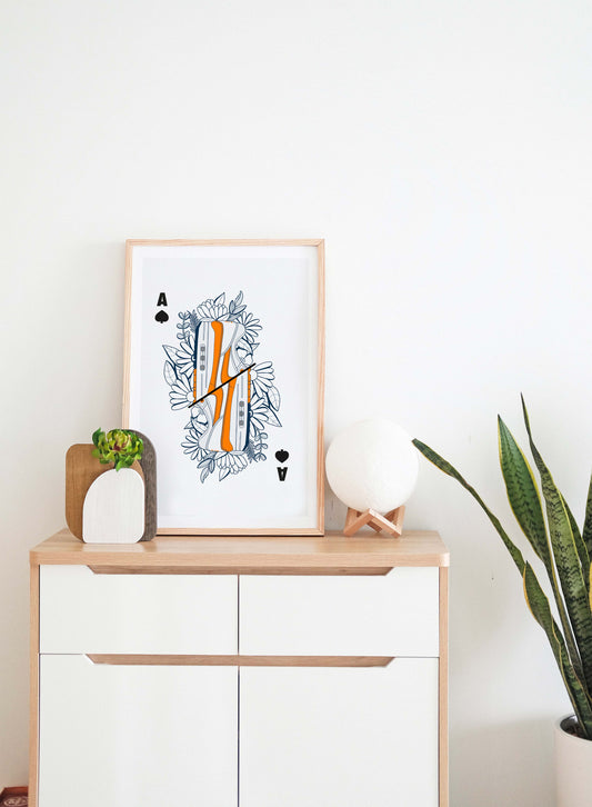 Une affiche aux formats 30 par 40 cm. originale et colorée