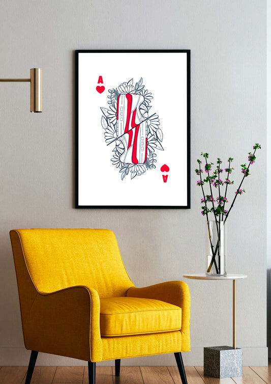 Une affiche aux formats 30 par 40 cm. originale et colorée