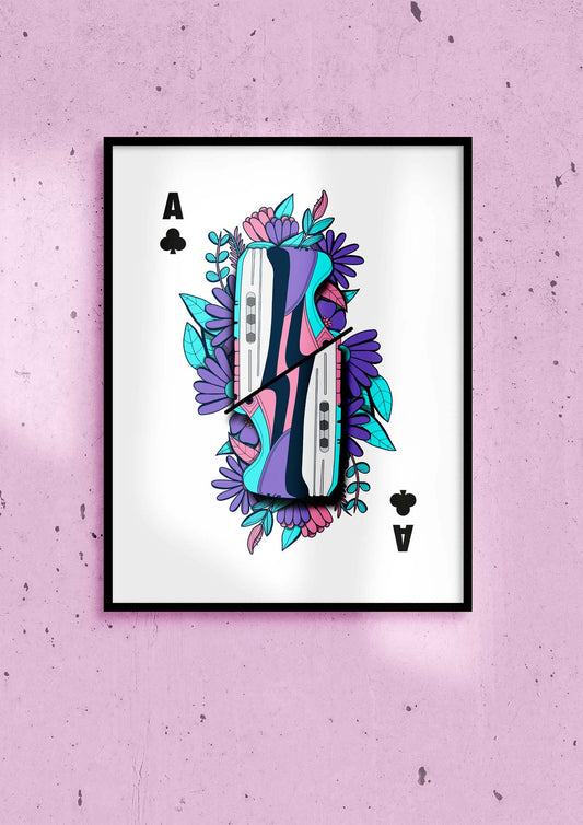 Une affiche aux formats 30 par 40 cm. originale et colorée