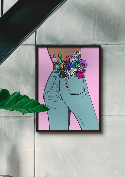 Une affiche aux formats 30 par 40 cm. originale et colorée