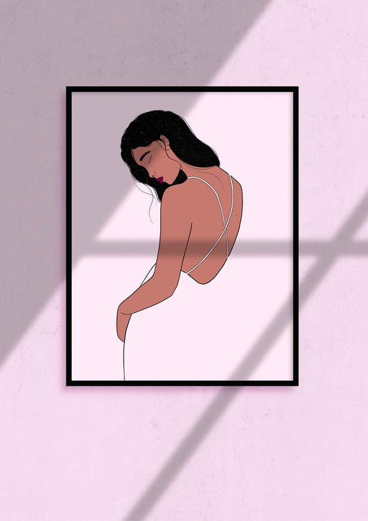 Une affiche aux formats 30 par 40 cm. Des couleurs pastel, très douces et printanières.