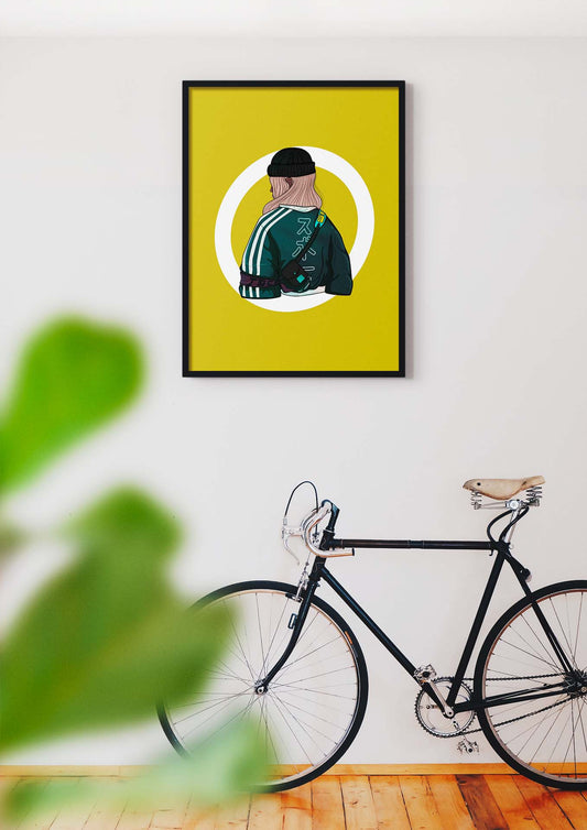 Une affiche aux formats 30 par 40 cm. originale et colorée