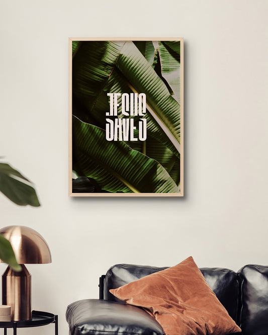 Affiche Jesus saves aux formats 30cm par 40cm et aux formats 50 par 70cm.